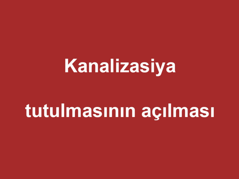 Kanalizasiya tutulmasinin acilmasi - Ustaxidmeti.az