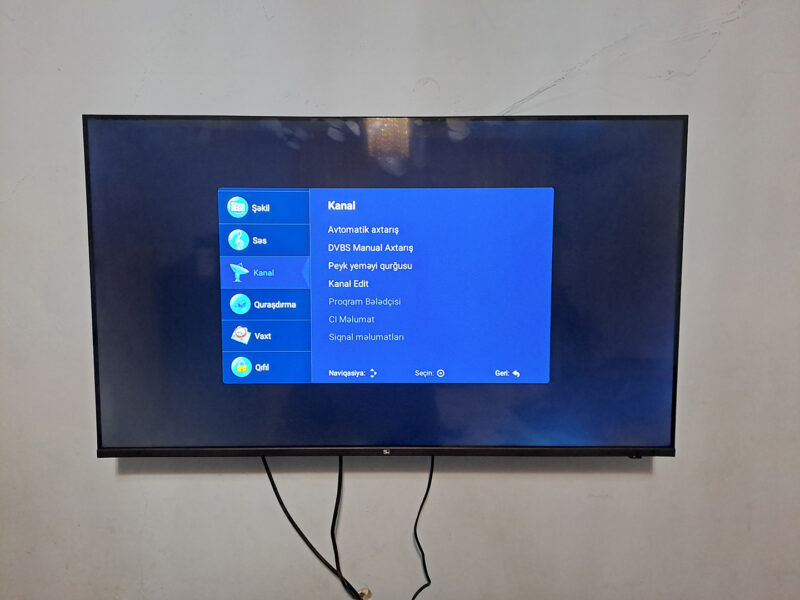 Televizorda kanallarin yigilmasi - Ustaxidmeti.az